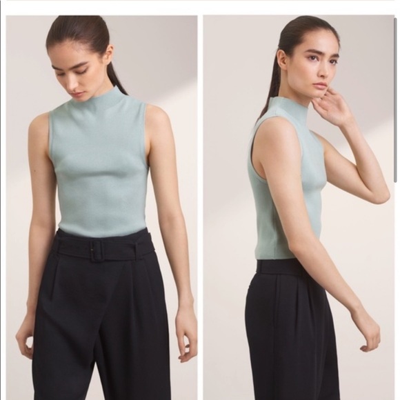 Aritzia Babaton Walter Sweater black XS sleeveless crop - Picture 1 of 4